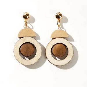 New Vintage Wood Earrings